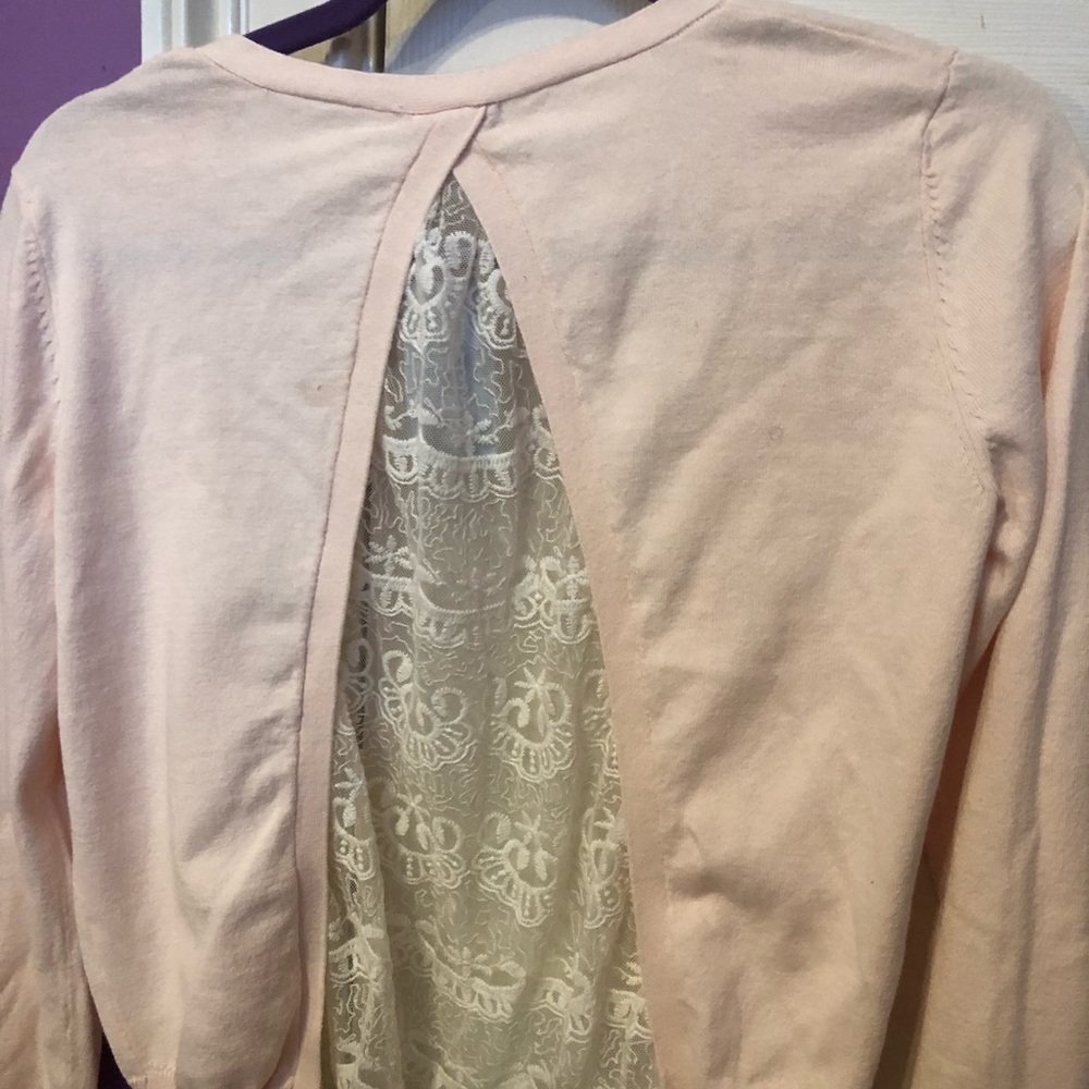 LIGHT PINK CARDIGAN FOR SALE!! - Picture 2 of 4